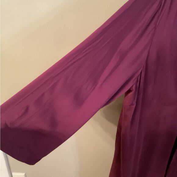 PURE JILL J JILL SIZE 2X WILDBERRY V NECK WRAP DRESS VISCOSE 3/4 SLEEVE WEDDING - Picture 7 of 11